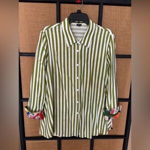 Stripe Dual Print Top